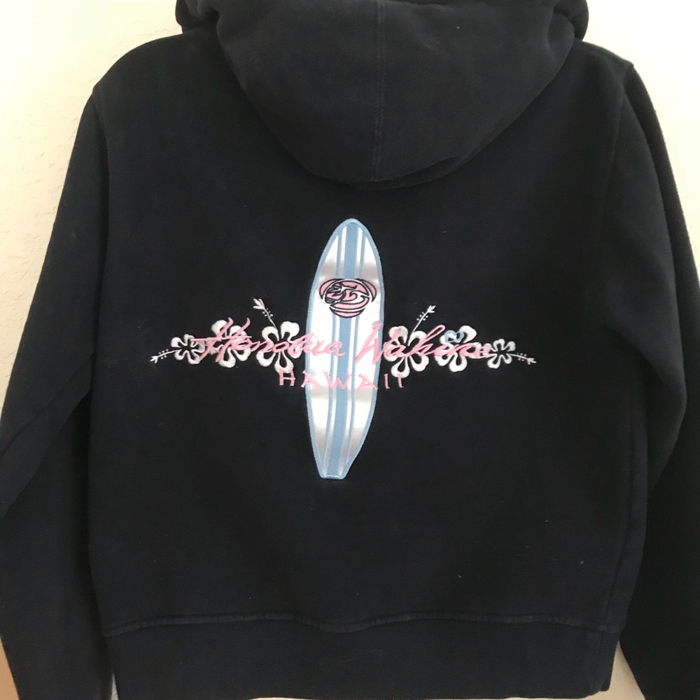 Y2K Honolua Hawaii sweatshirt heavyweight dark blue XS cropped